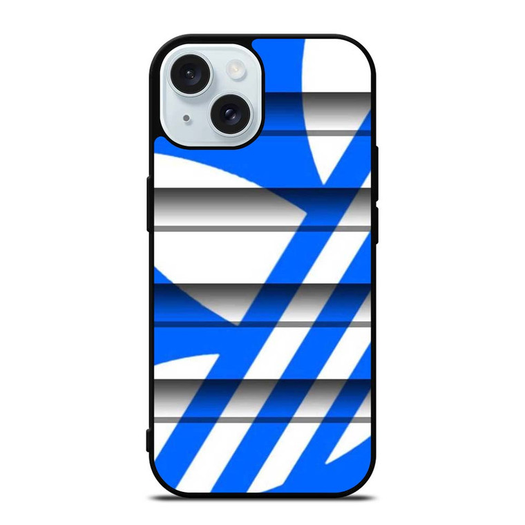 ADIDAS SLICED LOGO BLUE  iPhone 15 Case Cover