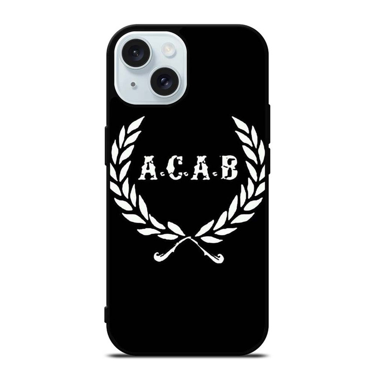 ALL CORPS ARE BASTARD ACAB SYMBOL iPhone 15 Case Cover