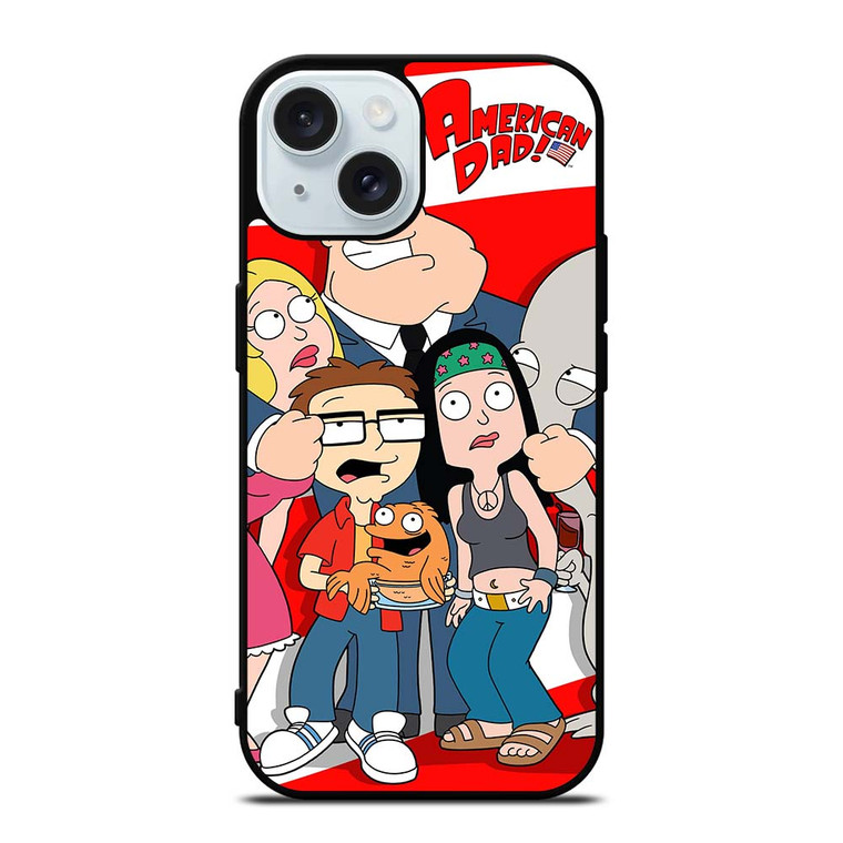 AMERICAN DAD USA FLAG iPhone 15 Case Cover
