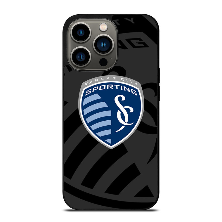 SPORTING KANSAS CITY MLS BLACK iPhone 13 Pro Case Cover