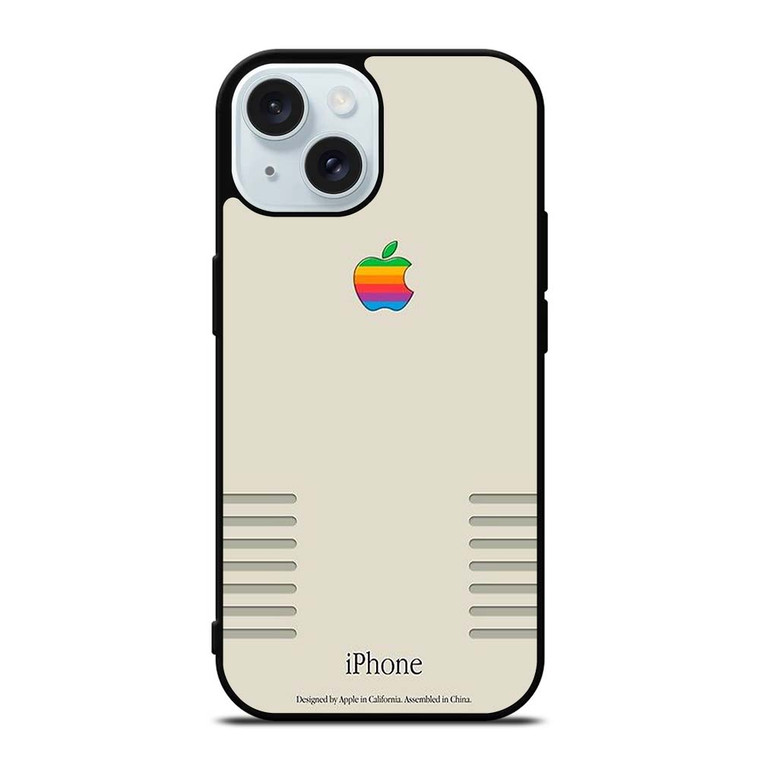 APPLE LOGO RETRO iPhone 15 Case Cover