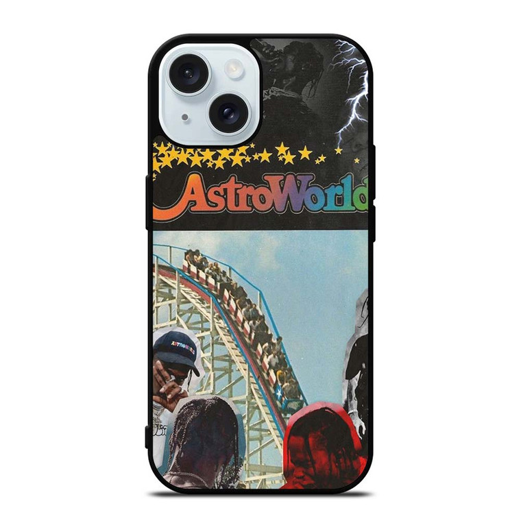 ASTROWORLD TRAVIS SCOTT COLLAGE iPhone 15 Case Cover
