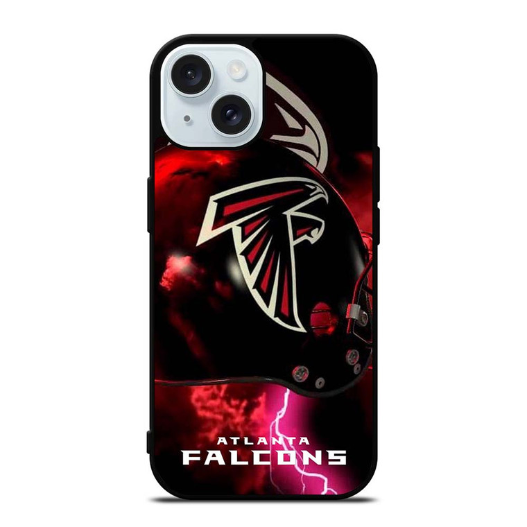 ATALANTA FALCONS LIGHTNING HELMET iPhone 15 Case Cover
