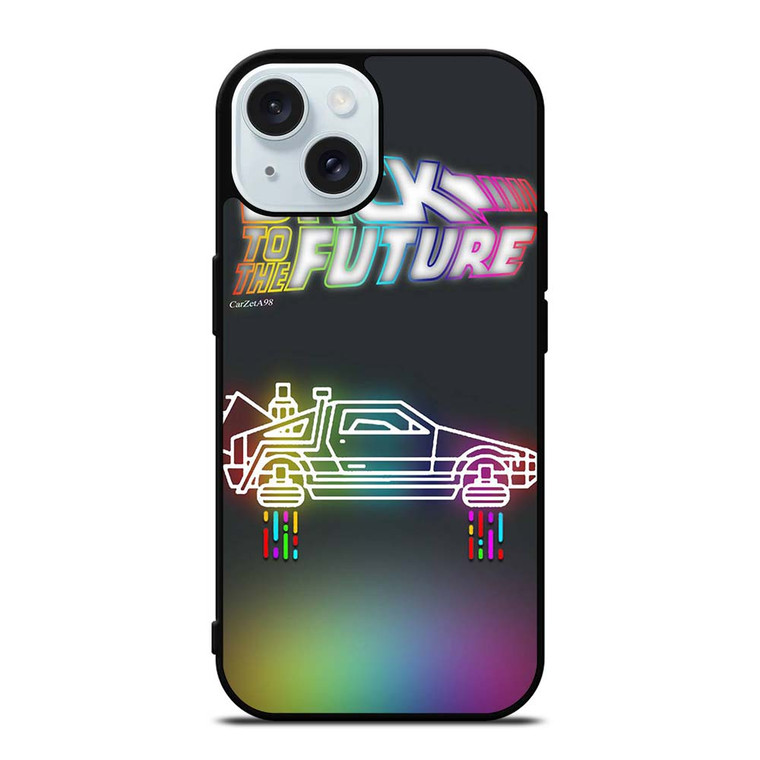 BACK TO THE FUTURE DELOREAON iPhone 15 Case Cover