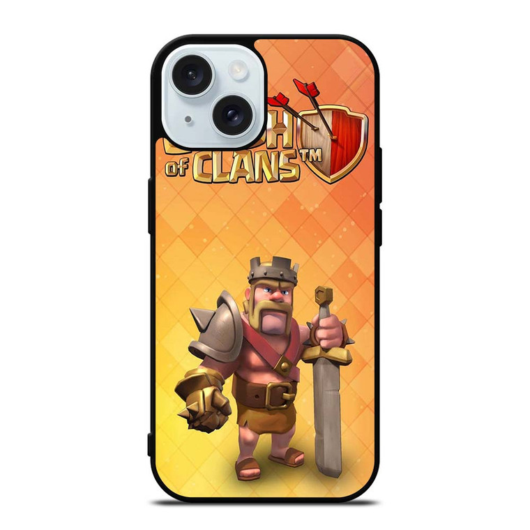BARBARIAN KING CLASH OF CLANS COC iPhone 15 Case Cover