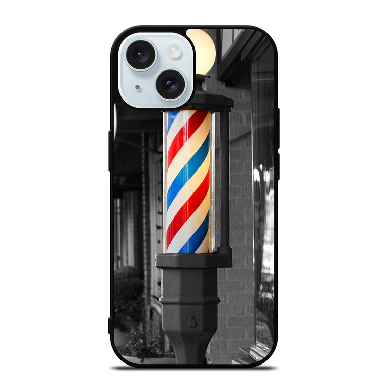 BARBER POLE HAIR CUT iPhone 15 Case Cover
