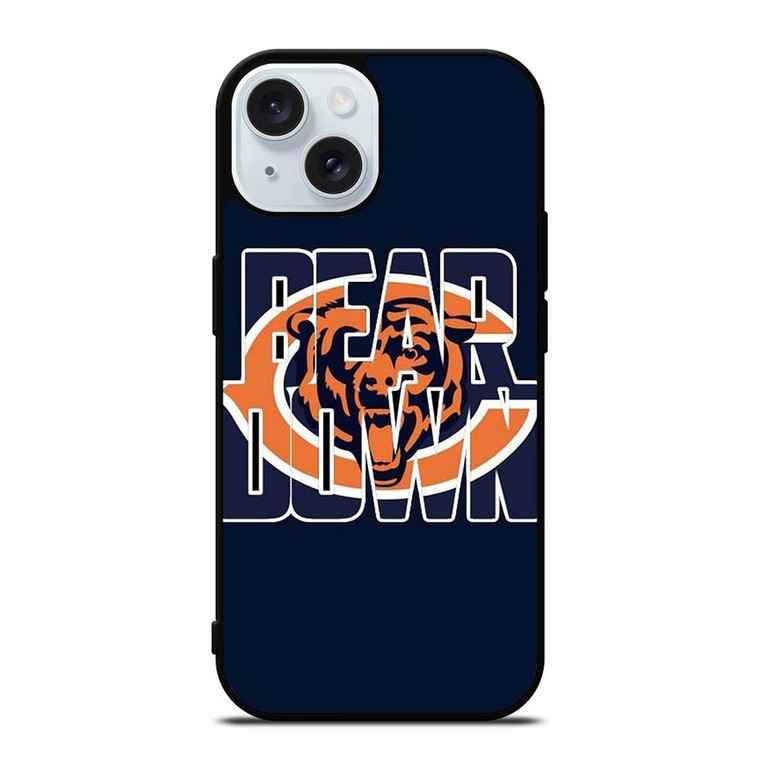 BEAR DOWN CHICAGO BEARS iPhone 15 Case Cover