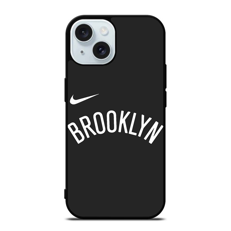 BROOKLYN NETS NIKE WORDMARK iPhone 15 Case Cover