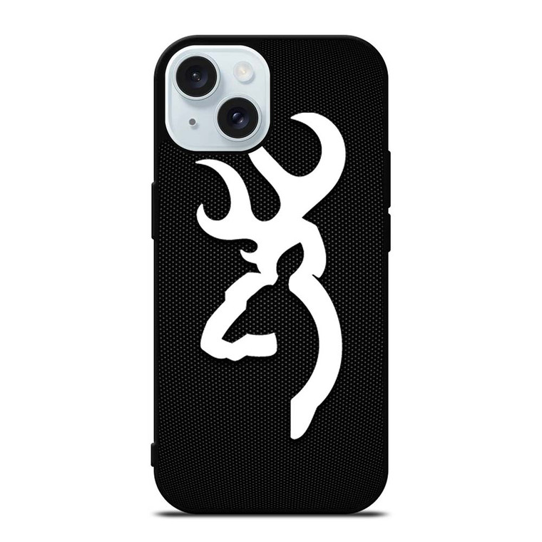 BROWNING ARMS METAL LOGO iPhone 15 Case Cover
