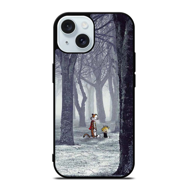 CALVIN AND HOBBES CARTOON iPhone 15 Case Cover