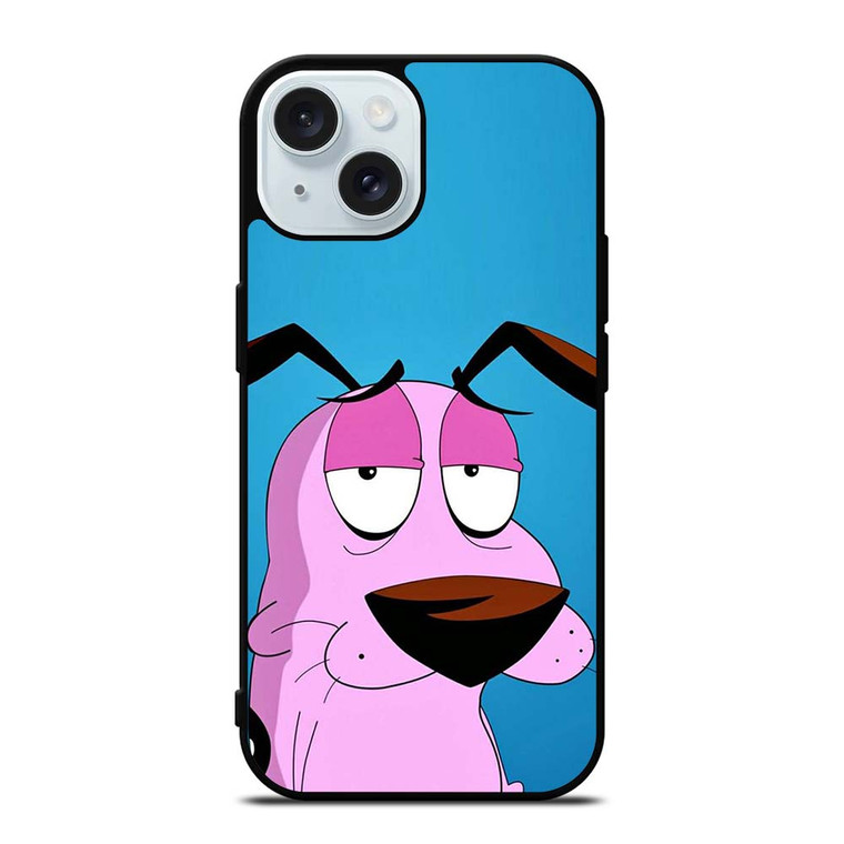 CARTOON COURAGE THE COWARDLY DOG iPhone 15 Case Cover CARTOON COURAGE THE COWARDLY DOG iPhone 15 Case Cover