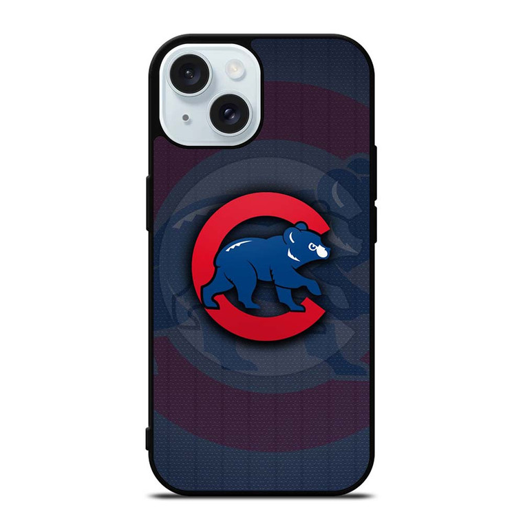CHICAGO CUBS BEAR ICON iPhone 15 Case Cover