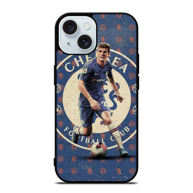 CHRISTIAN PULISIC CHELSEA ART iPhone 15 Case Cover
