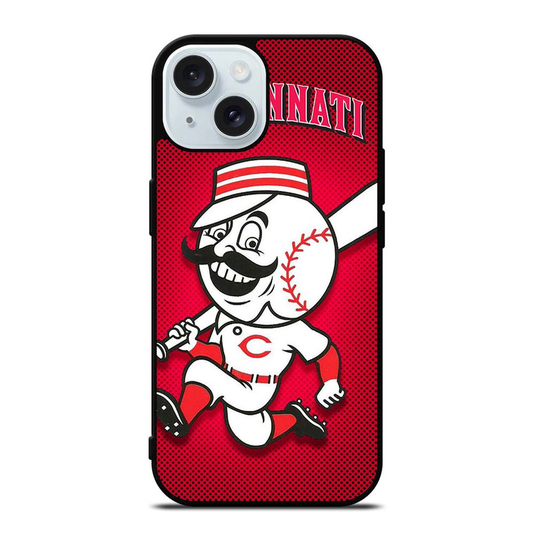 CINCINNATI REDS BASEBALL MASCOT iPhone 15 Case Cover