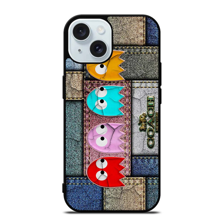 COACH NEW YORK PAC MAN iPhone 15 Case Cover