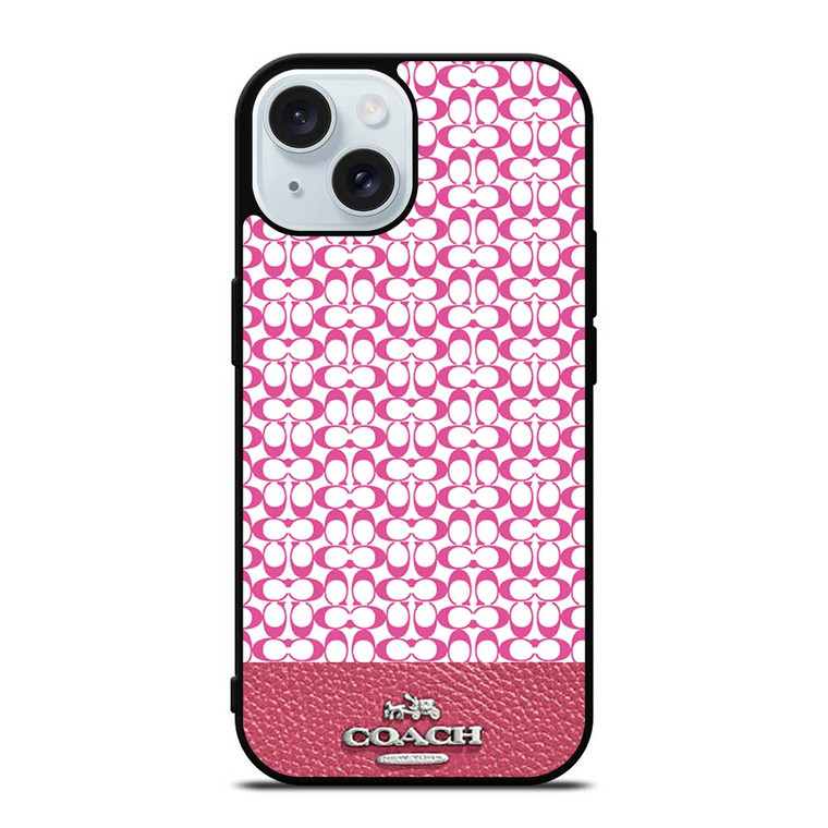 COACH NEW YORK PINK iPhone 15 Case Cover
