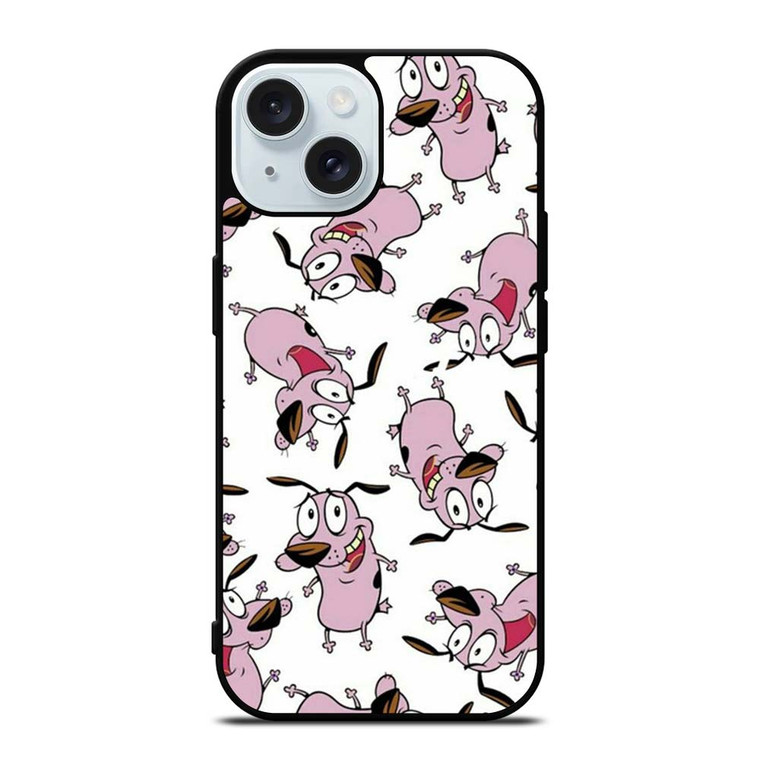 COURAGE THE COWARDLY DOG COLLAGE iPhone 15 Case Cover