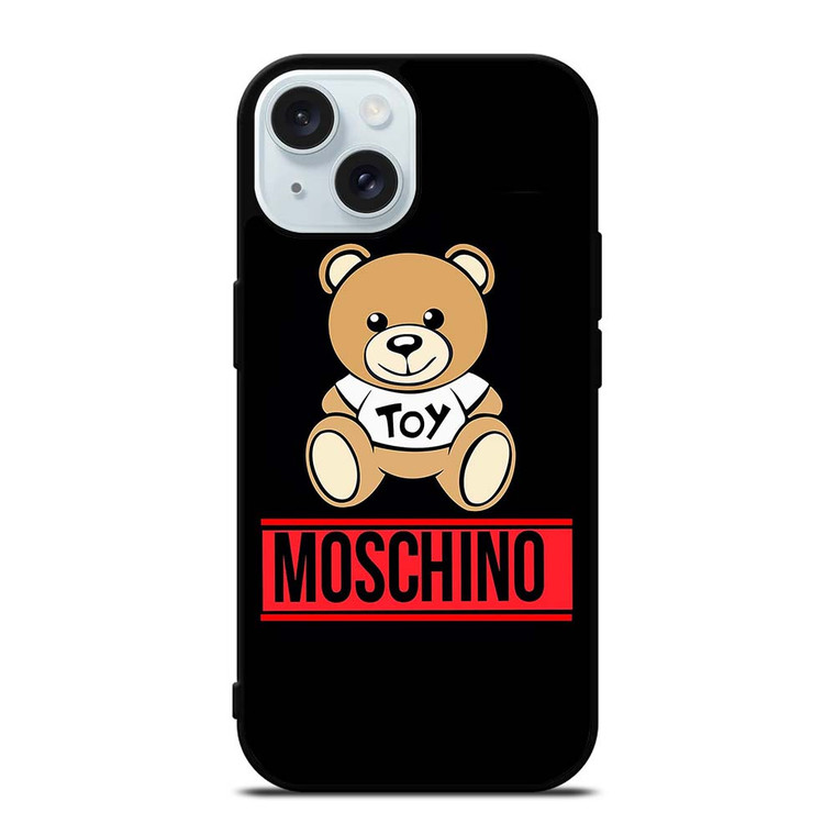 CUTE MOSCHINO TEDDY BEAR iPhone 15 Case Cover
