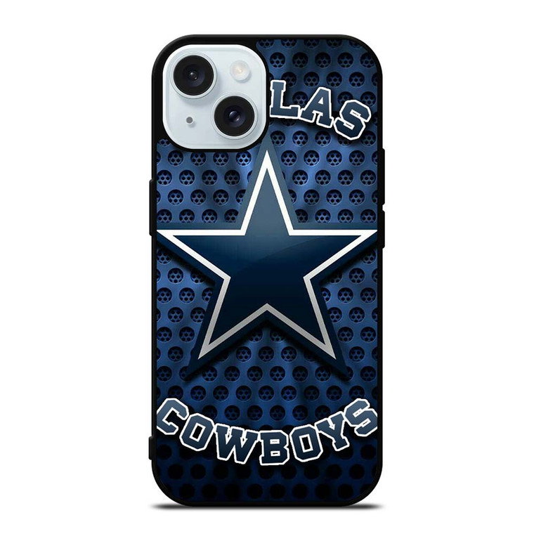 DALLAS COWBOYS BLUE METAL SYMBOL iPhone 15 Case Cover