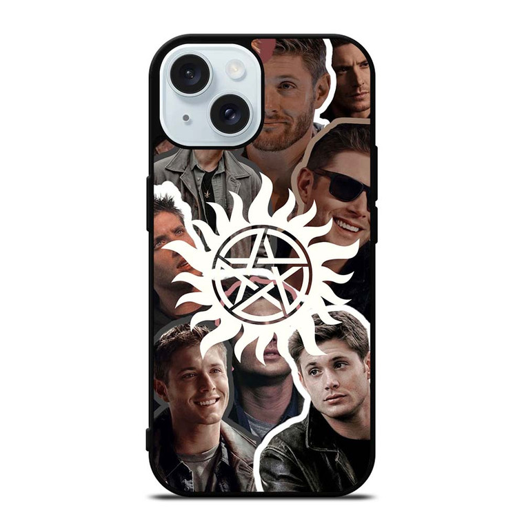 DEAN WINCHESTER SUPERNATURAL COLLAGE iPhone 15 Case Cover