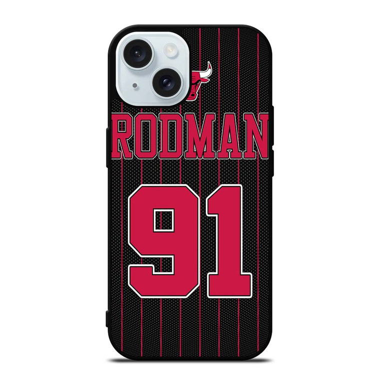 DENNIS RODMAN CHICAGO BULLS 2 iPhone 15 Case Cover