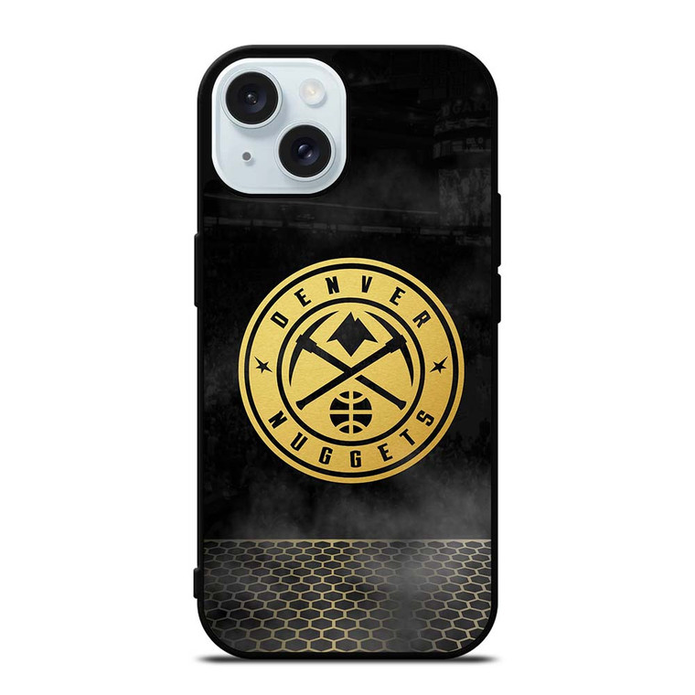 DENVER NUGGETS GOLD METAL iPhone 15 Case Cover
