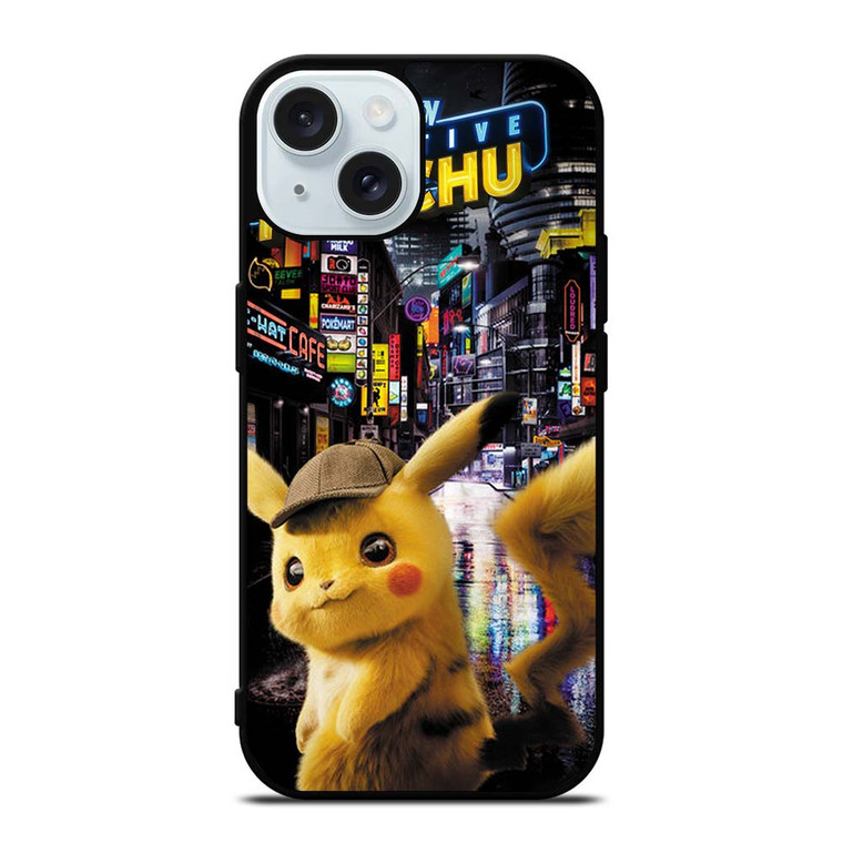 DETECTIVE PIKACHU POKEMON MOVIE iPhone 15 Case Cover