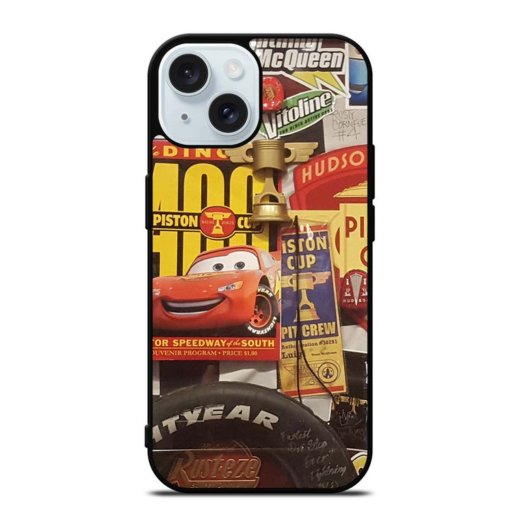 DISNEY CARS MOVIE COLLAGE iPhone 15 Case Cover
