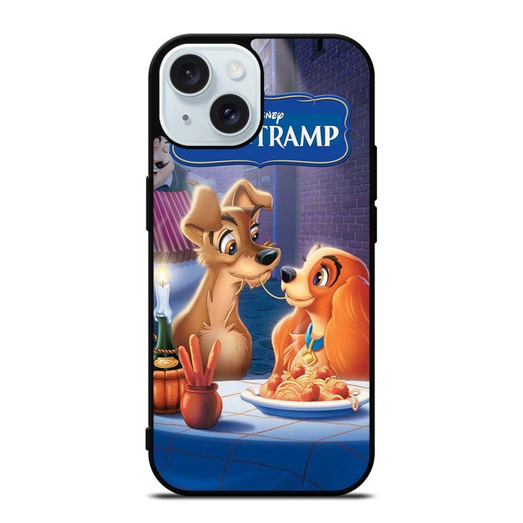 DISNEY LADY AND THE TRAMP CARTOON iPhone 15 Case Cover