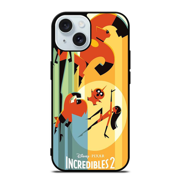 DISNEY THE INCREDIBLES 2 ART iPhone 15 Case Cover