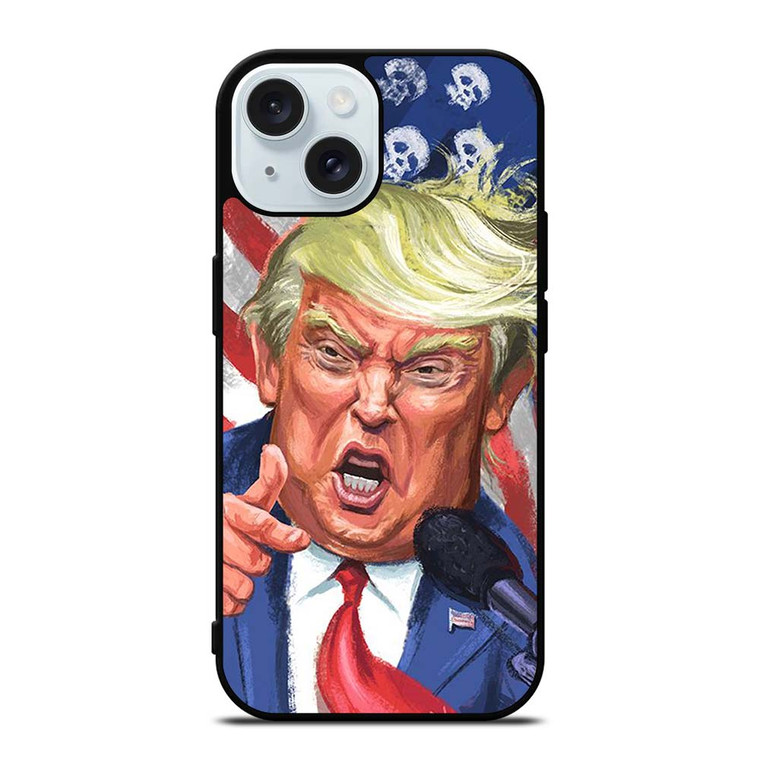 DONALD TRUMP ART  iPhone 15 Case Cover