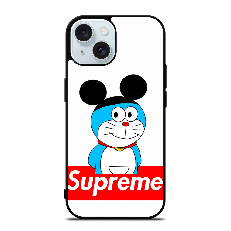 DORAEMON WITH MICKEY SUPREME iPhone 15 Case Cover