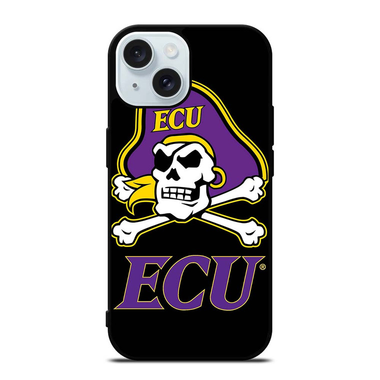 EAST CAROLINA PIRATES FOOTBALL LOGO iPhone 15 Case Cover