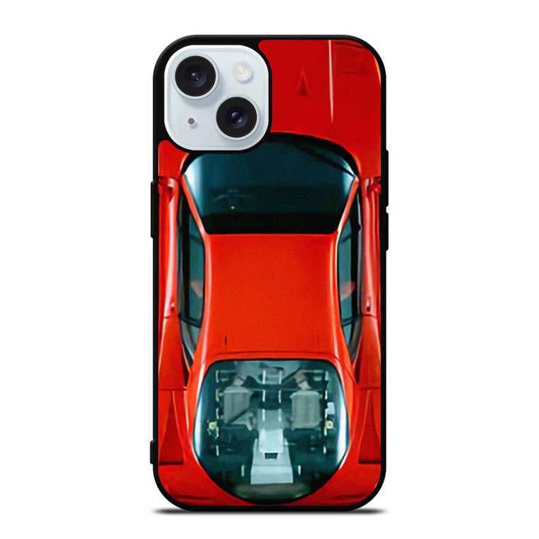 FERRARI F40 TOP VIEW iPhone 15 Case Cover