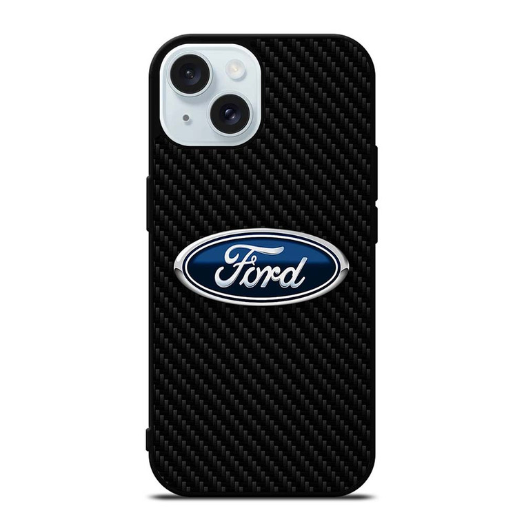 FORD CARBON LOGO iPhone 15 Case Cover