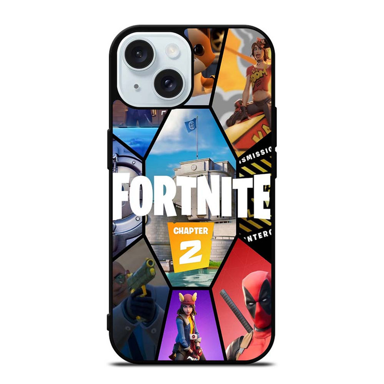 FORTNITE BATTLE ROYALE COLLAGE iPhone 15 Case Cover