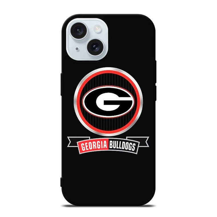 GEORGIA BULLDOGS UNIVERSITY NFL LOGO iPhone 15 Case Cover