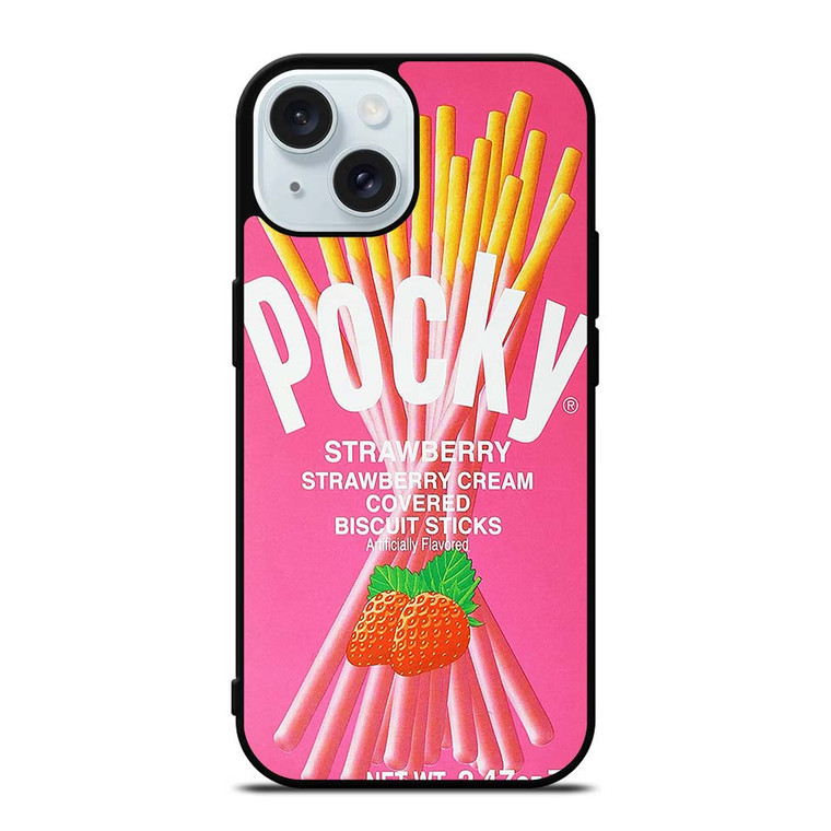 GLICO POCKY STRAWBERRY iPhone 15 Case Cover