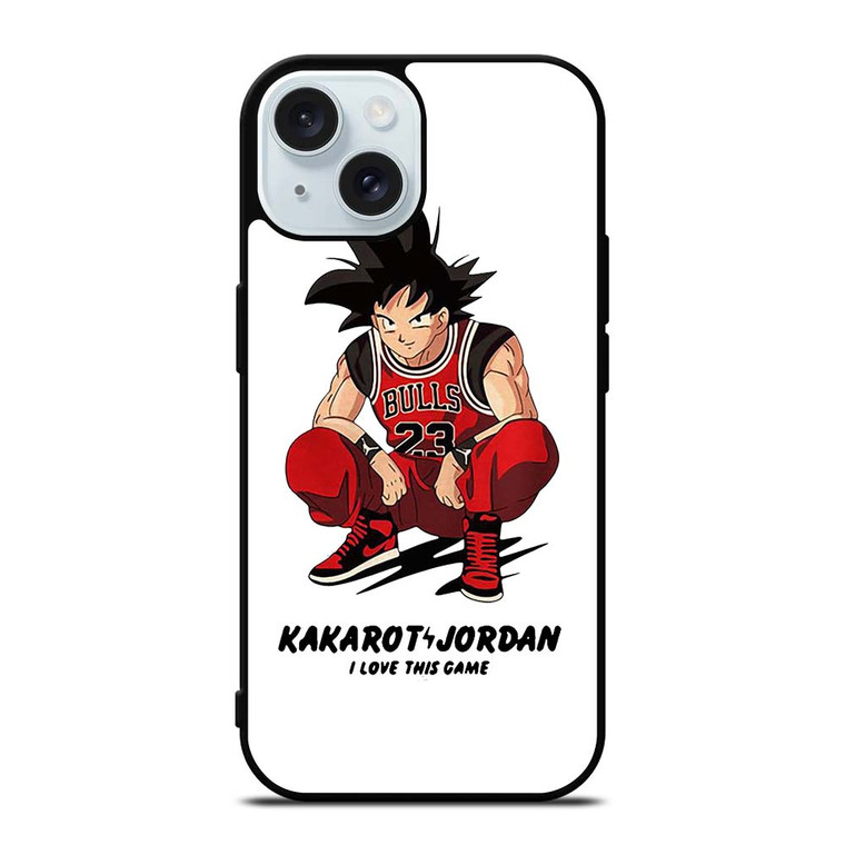 GOKU CHICAGO BULLS KAKAROT JORDAN iPhone 15 Case Cover