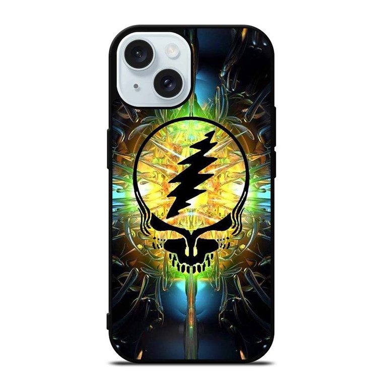 GRATEFUL DEAD BAND ART LOGO iPhone 15 Case Cover