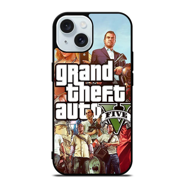 GTA 5 GRAND THEFT AUTO GAME iPhone 15 Case Cover