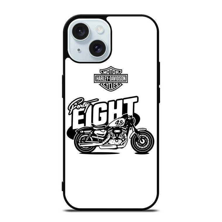 HARLEY DAVIDSON FORTY EIGHT ART iPhone 15 Case Cover
