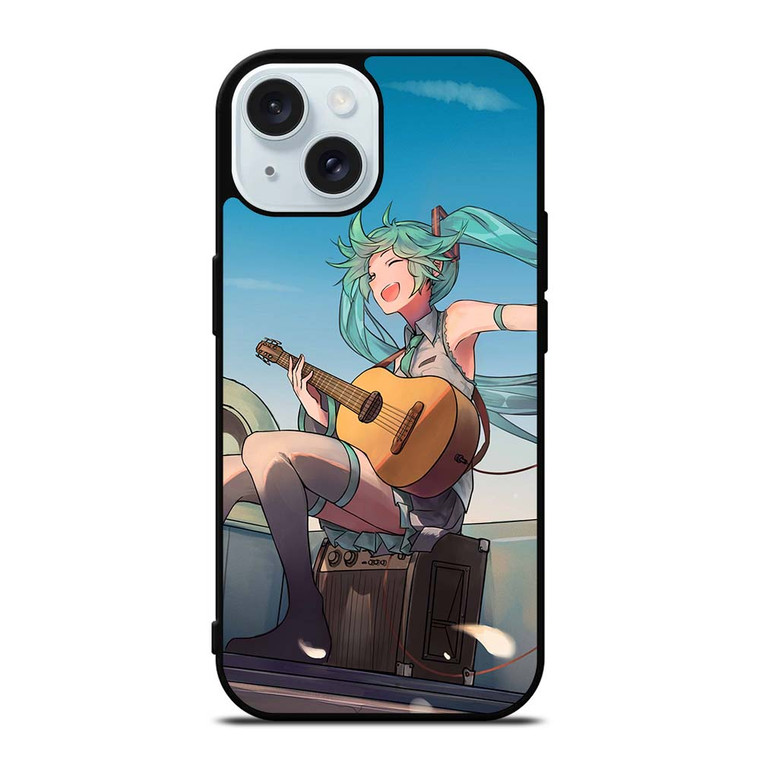 HATSUNE MIKU AND GUITAR iPhone 15 Case Cover