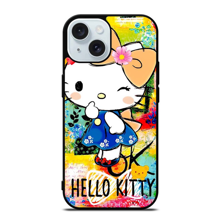 HELLO KITTY ART iPhone 15 Case Cover