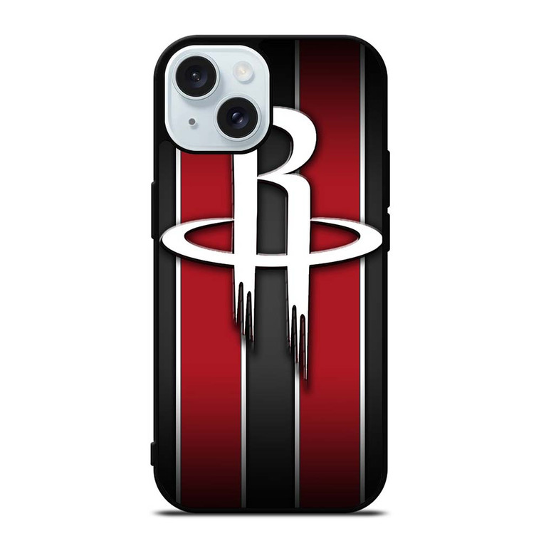 HOUSTON ROCKETS DOUBLE STRIPE iPhone 15 Case Cover