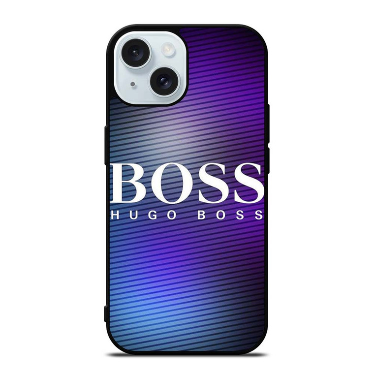 HUGO BOSS GRADIENT LOGO iPhone 15 Case Cover