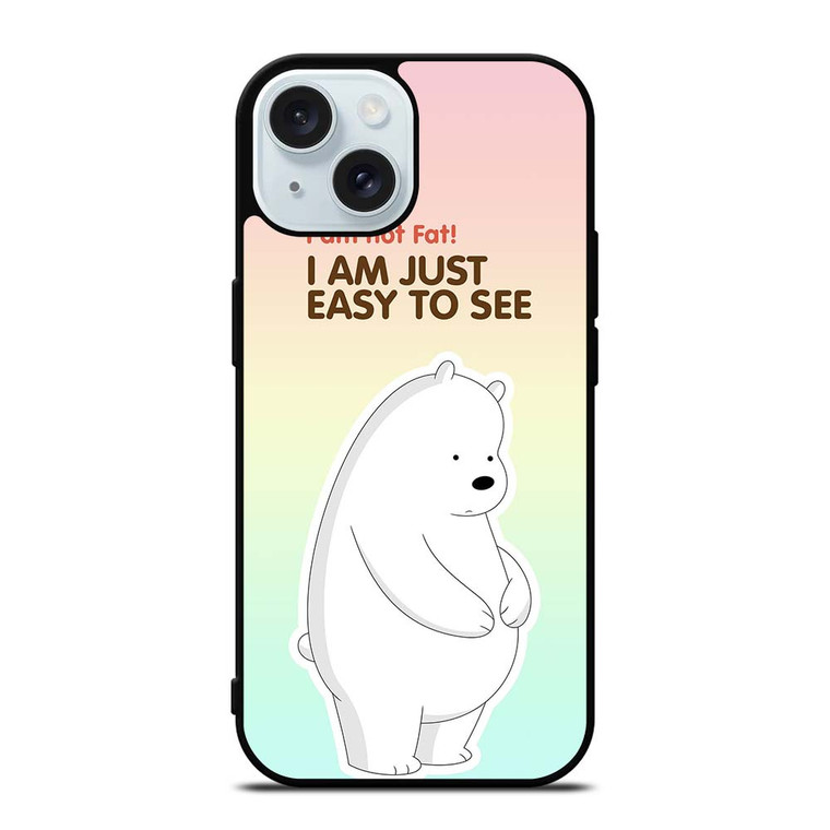 ICE BEAR WE BARE BEARS CARTOON iPhone 15 Case Cover