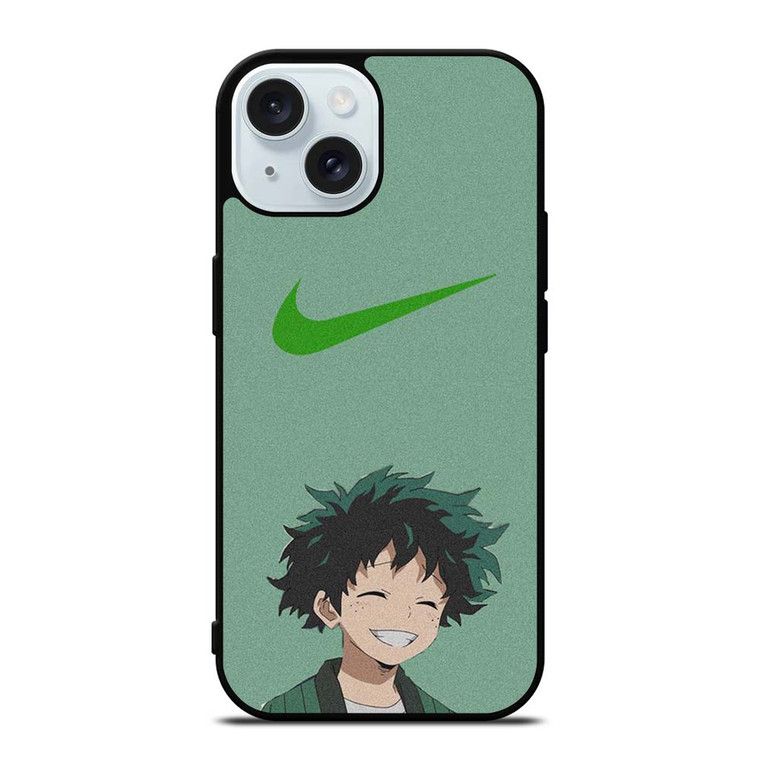 IZUKU MIDORIYA MY HERO ACADEMIA NIKE iPhone 15 Case Cover