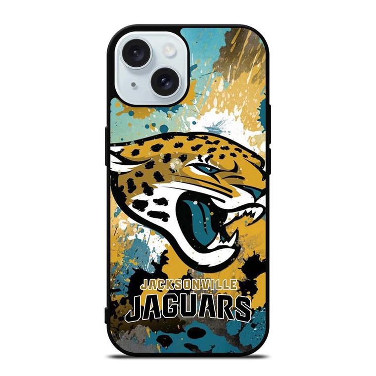 JACKSONVILLE JAGUARS ART LOGO iPhone 15 Case Cover