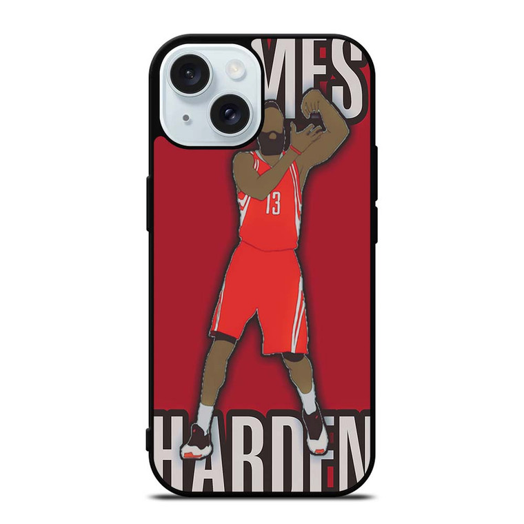 JAMES HARDEN HOUSTON ROCKETS CARTOON iPhone 15 Case Cover
